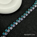 Kit 569 | DIY Bracelet Kit with 5A Zircon Beads | All-Inclusive Beginner Jewelry Making Gift for Women | Video Guide Included | Finished Product - Image 3