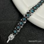 Kit 573 (Tutorial Ready) | DIY Bracelet Kit with 5A Zircon Beads | All-Inclusive Beginner Jewelry Making Gift for Women | Video Guide Included | Finished Product