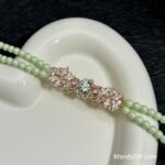 Kit 588 (Tutorial Ready) | DIY Bracelet Kit with 5A Zircon Beads | All-Inclusive Beginner Jewelry Making Gift for Women | Video Guide Included | Finished Product - Image 3
