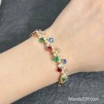 Kit 590 (Tutorial Ready) | DIY Bracelet Kit with 5A Zircon Beads | All-Inclusive Beginner Jewelry Making Gift for Women | Video Guide Included | Finished Product - Image 2