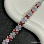 Kit 595 (Tutorial Ready) | DIY Bracelet Kit with 5A Zircon Beads | All-Inclusive Beginner Jewelry Making Gift for Women | Video Guide Included | Finished Product