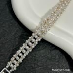 Kit 596 | DIY Bracelet Kit with 5A Zircon Beads | All-Inclusive Beginner Jewelry Making Gift for Women | Video Guide Included | Finished Product