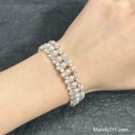 Kit 596 | DIY Bracelet Kit with 5A Zircon Beads | All-Inclusive Beginner Jewelry Making Gift for Women | Video Guide Included | Finished Product - Image 2