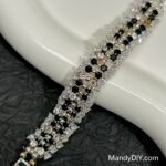 Kit 598 | DIY Bracelet Kit with 5A Zircon Beads | All-Inclusive Beginner Jewelry Making Gift for Women | Video Guide Included | Finished Product