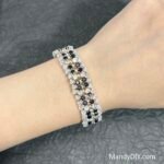 Kit 598 | DIY Bracelet Kit with 5A Zircon Beads | All-Inclusive Beginner Jewelry Making Gift for Women | Video Guide Included | Finished Product - Image 2