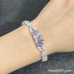 Kit 599 | DIY Bracelet Kit with 5A Zircon Beads | All-Inclusive Beginner Jewelry Making Gift for Women | Video Guide Included | Finished Product - Image 2