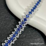 Kit 606 (Tutorial Ready) | DIY Bracelet Kit with 5A Zircon Beads | All-Inclusive Beginner Jewelry Making Gift for Women | Video Guide Included | Finished Product