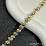 Kit 609 | DIY Bracelet Kit with 5A Zircon Beads | All-Inclusive Beginner Jewelry Making Gift for Women | Video Guide Included | Finished Product