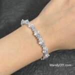 Kit 614 (Tutorial Ready) | DIY Bracelet Kit with 5A Zircon Beads | All-Inclusive Beginner Jewelry Making Gift for Women | Video Guide Included | Finished Product - Image 2