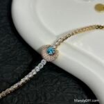 Kit 616 (Tutorial Ready) | DIY Bracelet Kit with 5A Zircon Beads | All-Inclusive Beginner Jewelry Making Gift for Women | Video Guide Included | Finished Product