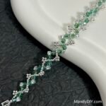 Kit 617 | DIY Bracelet Kit with 5A Zircon Beads | All-Inclusive Beginner Jewelry Making Gift for Women | Video Guide Included | Finished Product