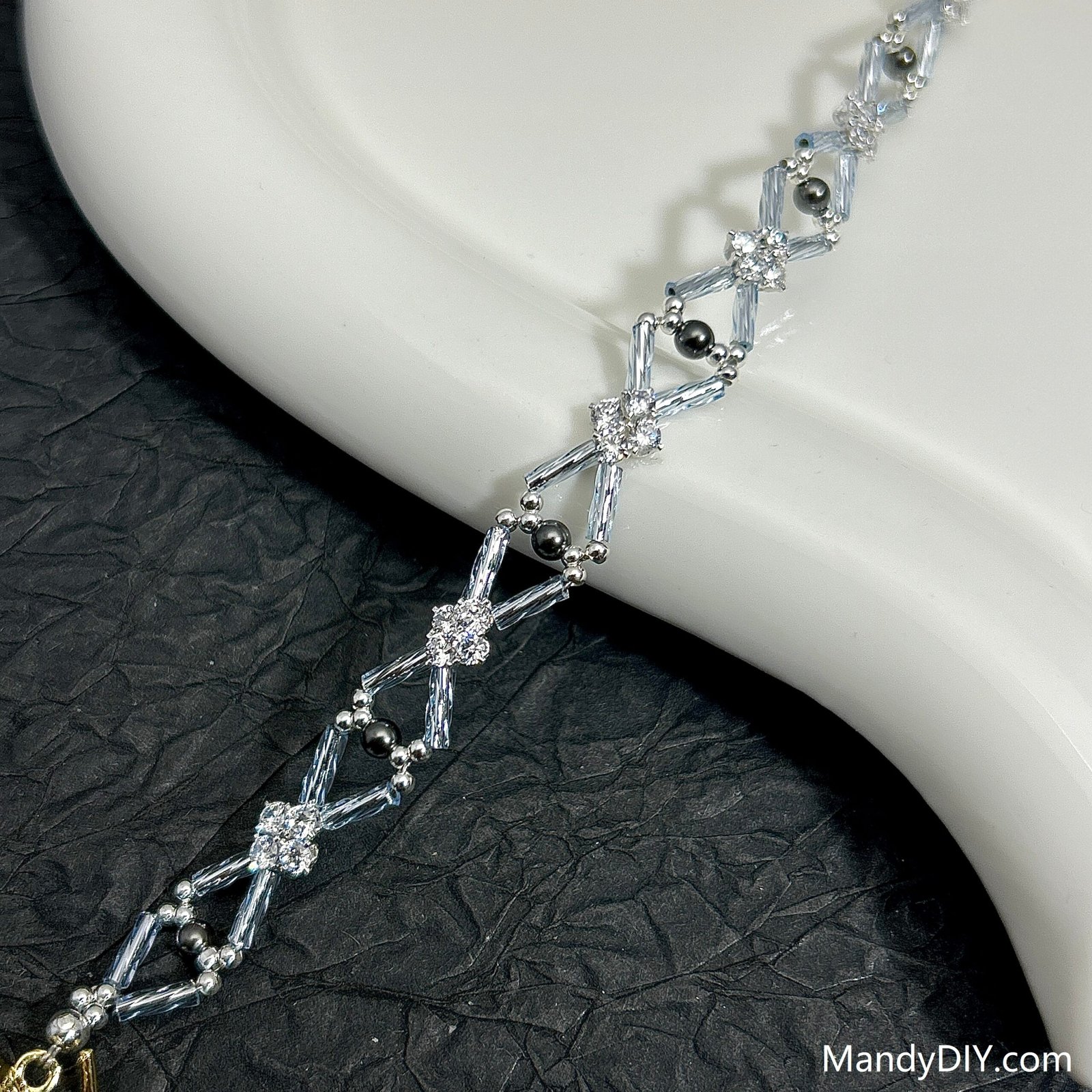 618-1 Kit 618 | DIY Bracelet Kit with 5A Zircon Beads | All-Inclusive Beginner Jewelry Making Gift for Women | Video Guide Included | Finished Product - Image 1