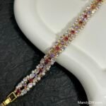 Kit 622 | DIY Bracelet Kit with 5A Zircon Beads | All-Inclusive Beginner Jewelry Making Gift for Women | Video Guide Included | Finished Product