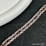 Kit 622 | DIY Bracelet Kit with 5A Zircon Beads | All-Inclusive Beginner Jewelry Making Gift for Women | Video Guide Included | Finished Product - Image 3