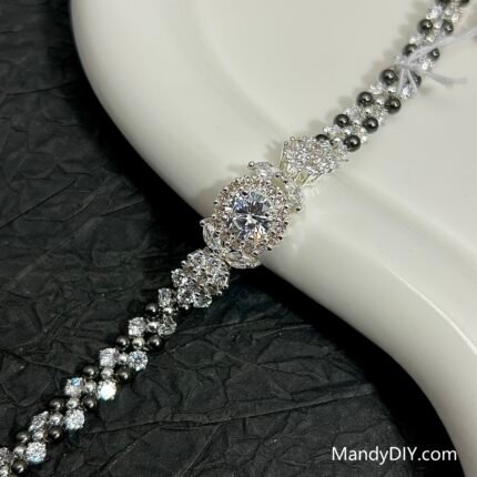 Kit 625 (Tutorial Ready) | DIY Bracelet Kit with 5A Zircon Beads | All-Inclusive Beginner Jewelry Making Gift for Women | Video Guide Included | Finished Product