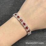 Kit 125 (Tutorial Ready) | DIY Bracelet Kit with 5A Zircon Beads | All-Inclusive Beginner Jewelry Making Gift for Women | Video Guide Included | Finished Product - Image 4