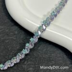 Kit 240 (Tutorial Ready) | DIY Bracelet Kit with 5A Zircon Beads | All-Inclusive Beginner Jewelry Making Gift for Women | Video Guide Included | Finished Product