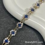 Kit 632A(Tutorial Ready) | DIY Bracelet Kit with 5A Zircon Beads | All-Inclusive Beginner Jewelry Making Gift for Women | Video Guide Included | Finished Product