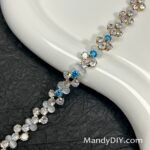 Kit 635  (Tutorial Ready) | DIY Bracelet Kit with 5A Zircon Beads | All-Inclusive Beginner Jewelry Making Gift for Women | Video Guide Included | Finished Product