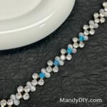 Kit 635  (Tutorial Ready) | DIY Bracelet Kit with 5A Zircon Beads | All-Inclusive Beginner Jewelry Making Gift for Women | Video Guide Included | Finished Product - Image 3