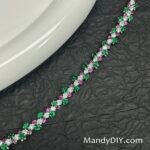 Kit 638  | DIY Bracelet Kit with 5A Zircon Beads | All-Inclusive Beginner Jewelry Making Gift for Women | Video Guide Included | Finished Product - Image 4