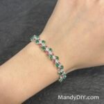Kit 638  | DIY Bracelet Kit with 5A Zircon Beads | All-Inclusive Beginner Jewelry Making Gift for Women | Video Guide Included | Finished Product - Image 2