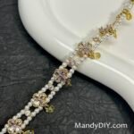 Kit 643 | DIY Bracelet Kit with 5A Zircon Beads | All-Inclusive Beginner Jewelry Making Gift for Women | Video Guide Included | Finished Product