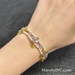 Kit 643 | DIY Bracelet Kit with 5A Zircon Beads | All-Inclusive Beginner Jewelry Making Gift for Women | Video Guide Included | Finished Product - Image 2