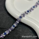 Kit 644 (Tutorial Ready) | DIY Bracelet Kit with 5A Zircon Beads | All-Inclusive Beginner Jewelry Making Gift for Women | Video Guide Included | Finished Product