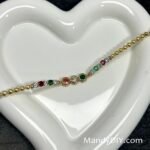 Kit 646 | DIY Bracelet Kit with 5A Zircon Beads | All-Inclusive Beginner Jewelry Making Gift for Women | Video Guide Included | Finished Product