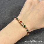 Kit 646 | DIY Bracelet Kit with 5A Zircon Beads | All-Inclusive Beginner Jewelry Making Gift for Women | Video Guide Included | Finished Product - Image 2