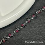 Kit 651 | DIY Bracelet Kit with 5A Zircon Beads | All-Inclusive Beginner Jewelry Making Gift for Women | Video Guide Included | Finished Product - Image 3