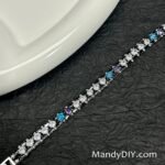Kit 653 | DIY Bracelet Kit with 5A Zircon Beads | All-Inclusive Beginner Jewelry Making Gift for Women | Video Guide Included | Finished Product - Image 3