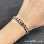 Kit 653 | DIY Bracelet Kit with 5A Zircon Beads | All-Inclusive Beginner Jewelry Making Gift for Women | Video Guide Included | Finished Product - Image 2