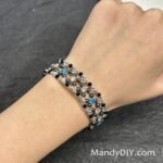 Kit 654 | DIY Bracelet Kit with 5A Zircon Beads | All-Inclusive Beginner Jewelry Making Gift for Women | Video Guide Included | Finished Product - Image 2