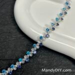 Kit 655 | DIY Bracelet Kit with 5A Zircon Beads | All-Inclusive Beginner Jewelry Making Gift for Women | Video Guide Included | Finished Product