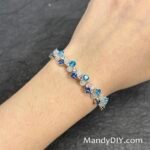 Kit 655 | DIY Bracelet Kit with 5A Zircon Beads | All-Inclusive Beginner Jewelry Making Gift for Women | Video Guide Included | Finished Product - Image 2