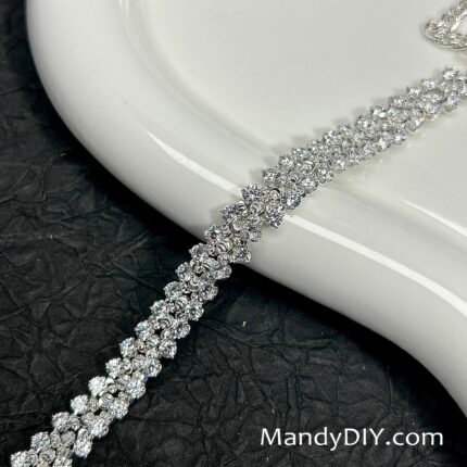 Kit 659 (Tutorial Ready) | DIY Bracelet Kit with 5A Zircon Beads | All-Inclusive Beginner Jewelry Making Gift for Women | Video Guide Included | Finished Product