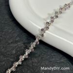 Kit 661(Tutorial Ready) | DIY Bracelet Kit with 5A Zircon Beads | All-Inclusive Beginner Jewelry Making Gift for Women | Video Guide Included | Finished Product