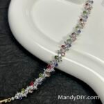 Kit 663  (Tutorial Ready) | DIY Bracelet Kit with 5A Zircon Beads | All-Inclusive Beginner Jewelry Making Gift for Women | Video Guide Included | Finished Product