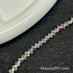 Kit 663  (Tutorial Ready) | DIY Bracelet Kit with 5A Zircon Beads | All-Inclusive Beginner Jewelry Making Gift for Women | Video Guide Included | Finished Product - Image 3