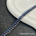 Kit 668 | DIY Bracelet Kit with 5A Zircon Beads | All-Inclusive Beginner Jewelry Making Gift for Women | Video Guide Included | Finished Product