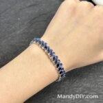 Kit 668 | DIY Bracelet Kit with 5A Zircon Beads | All-Inclusive Beginner Jewelry Making Gift for Women | Video Guide Included | Finished Product - Image 2