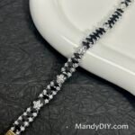 Kit 669  (Tutorial Ready) | DIY Bracelet Kit with 5A Zircon Beads | All-Inclusive Beginner Jewelry Making Gift for Women | Video Guide Included | Finished Product