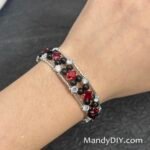 Kit 671 | DIY Bracelet Kit with 5A Zircon Beads | All-Inclusive Beginner Jewelry Making Gift for Women | Video Guide Included | Finished Product - Image 2