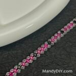 Kit 674 | DIY Bracelet Kit with 5A Zircon Beads | All-Inclusive Beginner Jewelry Making Gift for Women | Video Guide Included | Finished Product - Image 3