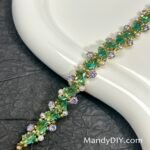 Kit 68(Tutorial Ready) | DIY Bracelet Kit with 5A Zircon Beads | All-Inclusive Beginner Jewelry Making Gift for Women | Video Guide Included | Finished Product