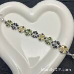 Kit 675 | DIY Bracelet Kit with 5A Zircon Beads | All-Inclusive Beginner Jewelry Making Gift for Women | Video Guide Included | Finished Product - Image 2