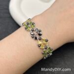Kit 675 | DIY Bracelet Kit with 5A Zircon Beads | All-Inclusive Beginner Jewelry Making Gift for Women | Video Guide Included | Finished Product - Image 4