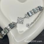 Kit 677 (Tutorial Ready)| DIY Bracelet Kit with 5A Zircon Beads | All-Inclusive Beginner Jewelry Making Gift for Women | Video Guide Included | Finished Product